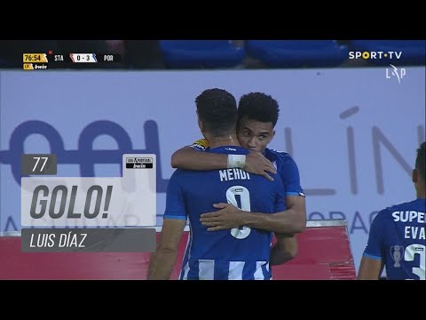 Goal | Golo Luis Díaz: Santa Clara 0-(3) FC Porto (Liga 21/22 #11)