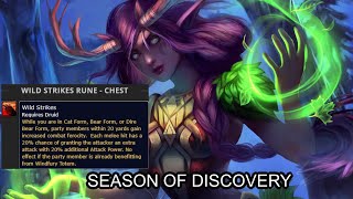 How to get Wild Strikes rune in Season of Discovery | Basic tips and tricks