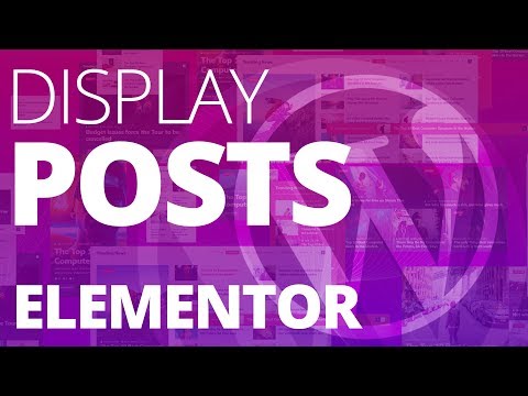 Display Posts in Lists, Tiles, Grid, Slider, Carousel, Ticker, and more with Elementor