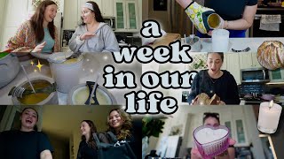 a week in our life ❤️ learning to make candles! baking bread + lots of chatting