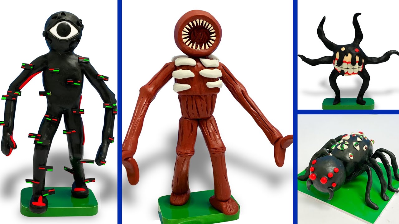 Monsters DOORS Hotel Update 😬 Roblox figure from plasticine. Clay