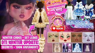 3 New Dti Secrets, Codes, Leaks & Items In Winter Mini Update Dress To Impress
