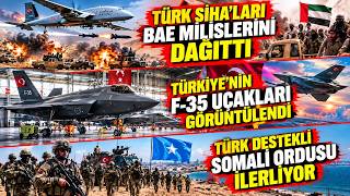 Türk Si̇ha’lari Bae Mi̇li̇sleri̇ni̇ Dağitti Türki̇ye’ni̇n F - 35 Uçaklari Görüntülendi̇ Türk Destekli̇...