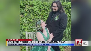 Meredith College student killed in head on crash