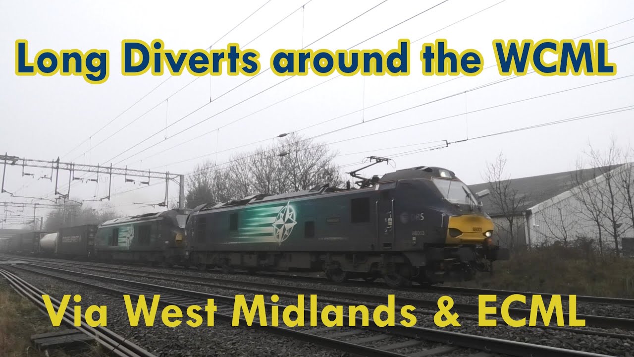 CLIFTON BRIDGE Re-Opened on the WCML today, my DIVERTED Filmed Freight.