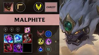 (VIT Carzzy) Malphite Top vs Shen - EUW Grandmaster Patch 26.10