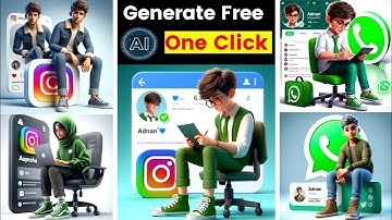 How to create 3D Al Social media boy Images | Viral photo editing I bing image creator tutorial | ai