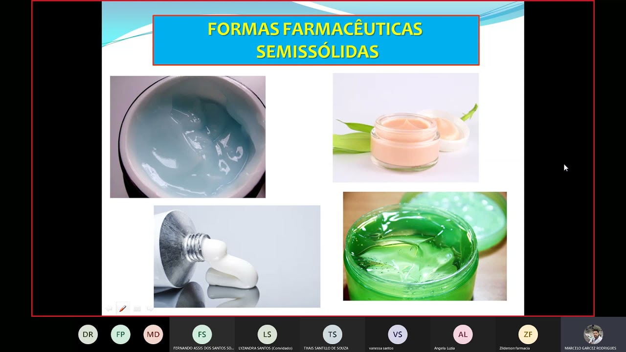 Tecnologia Farmacêutica - Formas farmacêuticas Semissólidas