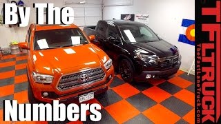 2017 Honda Ridgeline vs. Toyota Tacoma: By the Numbers Comparison Review