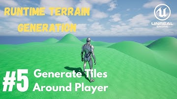 UE5 Procedural Terrain Generation with Blueprints #5 - Generate Landscape Tiles Around Player