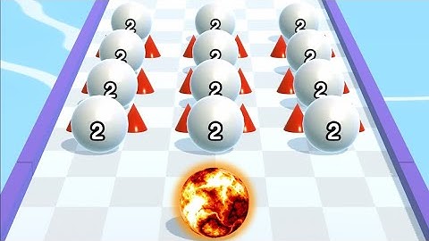 Ball Merge 2048 gameplay walkthrough android, iOS @minishortsgame