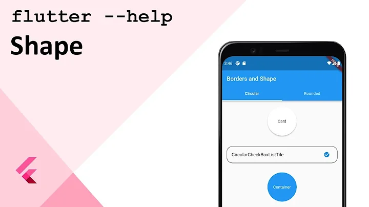 Flutter Themes: Rounded and Circular Borders (Shape)