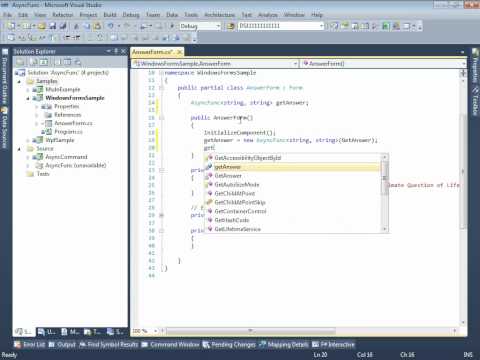 AsyncFunc - Introduction 001 - Make your code run asynchronously .wmv
