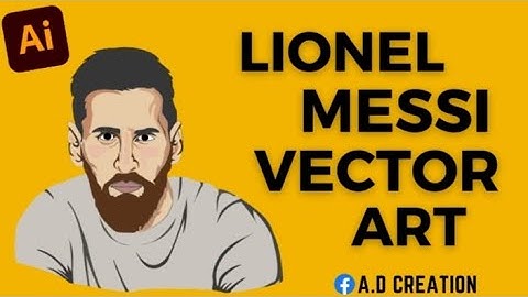 Lionel Messi Vector Art | Adobe illustrator | Portrait Art