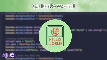 C# Hello World | Beginner Console Project with Colors & ASCII Art | Beginner Project | Visual Studio