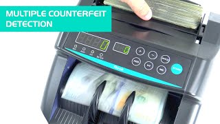 Kolibri Rook: Affordable Bill Counter with UV, Magnetic and Infrared Counterfeit Detection