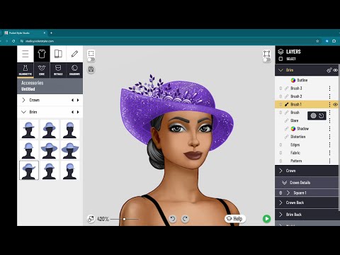 Pocket Styler Studio Tool - Hat Design Tutorial 1