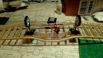 Guillows Corsair R/C Conversion Retracts Installed