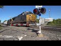 Rocket Fast Triple Train Meet! RARE: 3 Chessie Boxcars On CSX Train! Big Fast CSX and BNSF Trains!