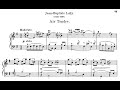 Lully (Loeillet) - Air Tendre - Piano + Partition