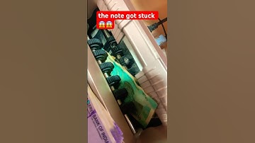 😱The note got stuck in the note counting machine#shortvideo #money #tranding #cash #countingmoney