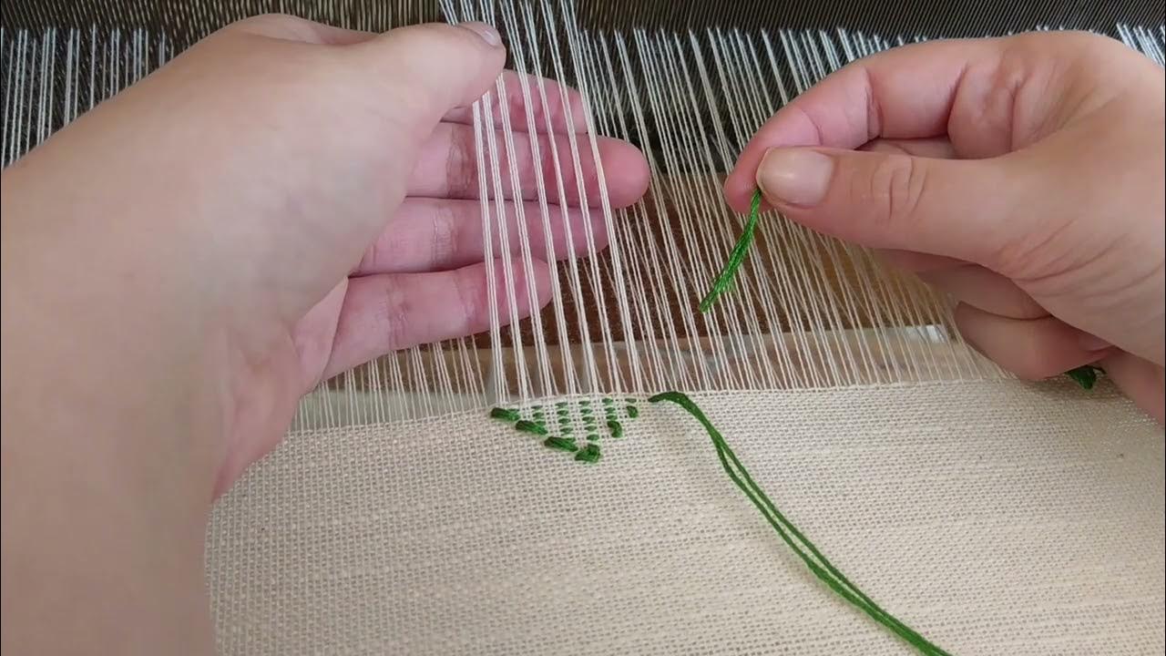 Weaving inlay patterns in a 4 shaft loom YouTube
