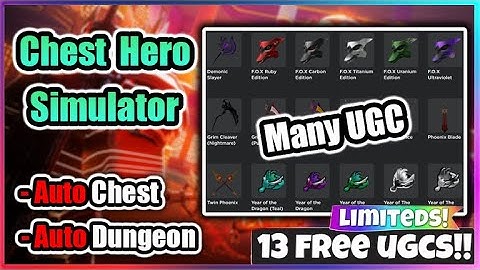 [13 FREE UGCs] Chest Hero Simulator Script - Auto Farm Chests / Dungeons