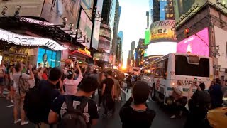 Manhattanhenge 2018 Picture Taking and People Watching in Times Square, NYC
