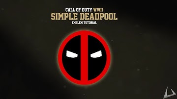 Quick and Fast DEADPOOL Emblem - Call of Duty: WW2 Emblem Tutorials #1