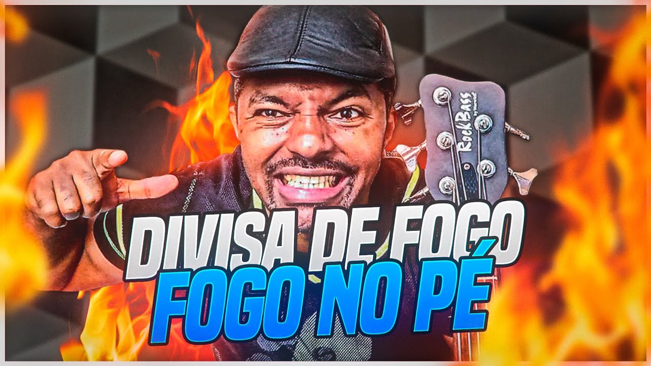 DIVISA DE FOGO - Fogo no pé - Vídeo aula de baixo por Kaka Bass
