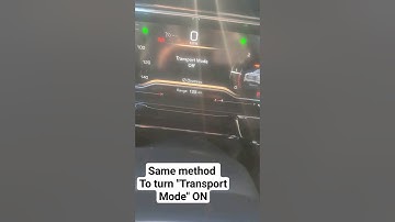 How to turn TRANSPORT MODE Off or ON