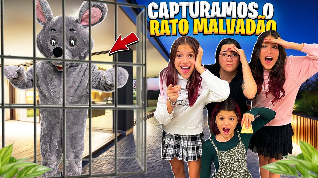 CAPTURAMOS O RATO MALVADÃO COM UMA RATOEIRA GIGANTE *m (KETLYN MUSKETO)