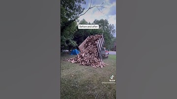 Our customer is hard at work getting ready for winter! #firewood #logs #wood #woodworking #dumptruck