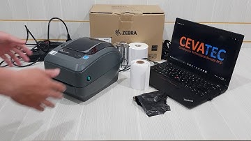 CEVATEC hướng dẫn lắp giấy tem, ribbon mực - Máy in mã vạch Zebra GX430t