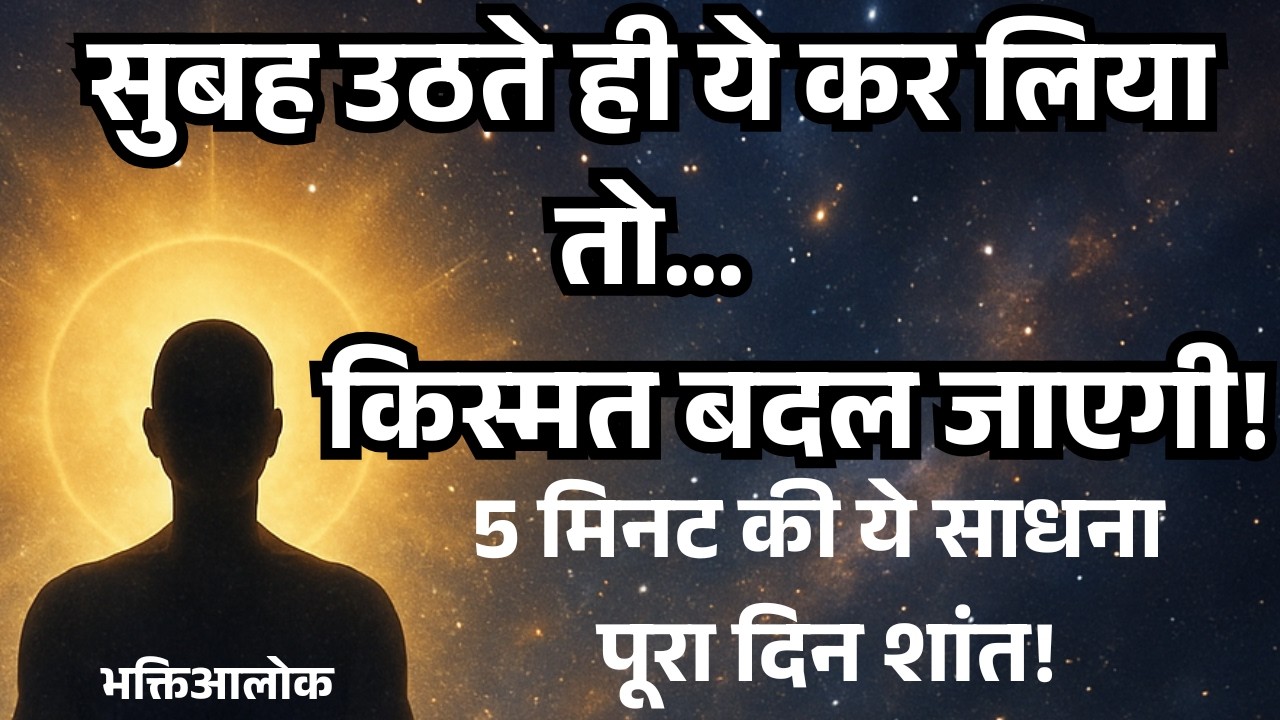 सुबह उठते ही ये 5 काम कर लो 🔥 भगवान खुद बिगड़े काम सँवार देंगे | मन शांत रहेगा, मनोकामना पूरी होगी