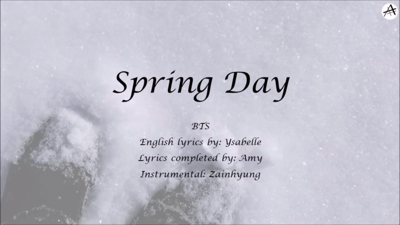 Spring Day    English KARAOKE   BTS   Completed Ysabelles Lyrics