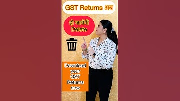Archival of GST Returns Data ~ GST Returns data ab ho jayega Delete #shorts #gst #youtubeshorts