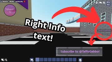 How to make Right Info Text with code in Bloxd.io!