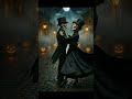 Dancing Skeletons – Halloween Street Waltz 🕯️🎩🎃 | AI Cinematic Short #shorts  #aiart  #halloween