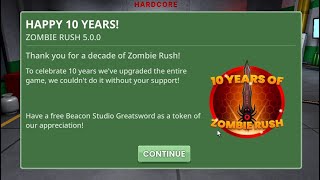 Roblox Zombie Rush 2024 10th Anniversary Big Update Boss Zombies screenshot 3