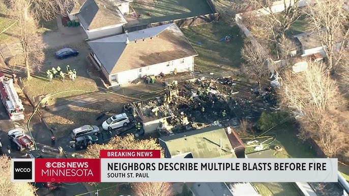 Massive fire erupts at South St. Paul residence - CBS Minnesota