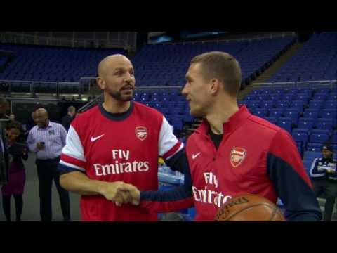 The Nets Play HORSE with Arsenal Footballers