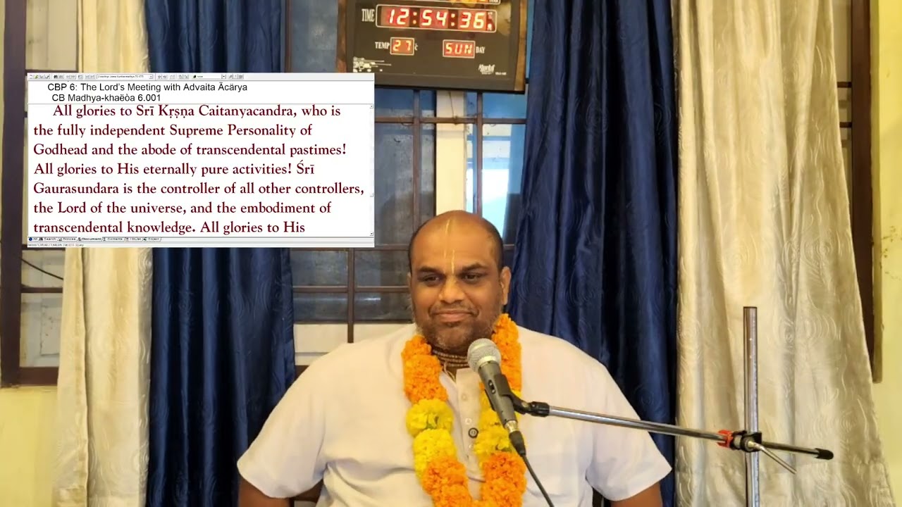 Advaita Ācārya Appearance Day Lecture | H G Prahlad Bhakta Prabhu