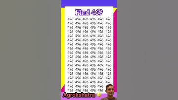 Find the number469 #find #braintest #ig #brainteaser #shorts #finden #juegos #encontro #500k