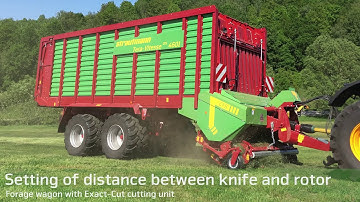 Strautmann tutorial - Distance between knife and rotor Exact-Cut cutting-unit 220 09 EN