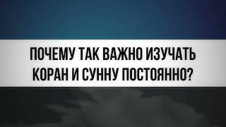 1012. Почему так важно изучать Коран и Сунну постоянно? || Ринат Абу Мухаммад