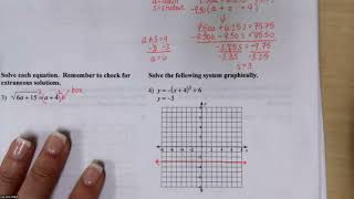 10/14 - CPM Integrated Math 3 - 3-67 - 3-68