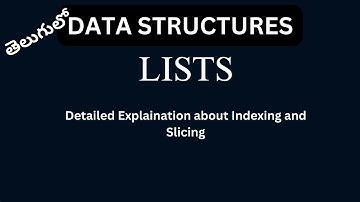 Python Data Structures: Indexing and Slicing Techniques | Machine Learning | Data science