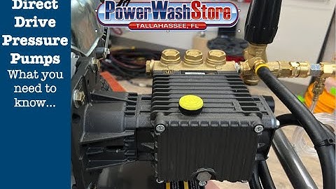 The Difference in Pressure Washer Pumps - Direct Drive