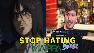 Mr Beast comments on MAPPA's 